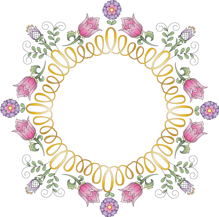 Jacobean Dreams/beautiful Borders - Illustration (707x702), Png Download