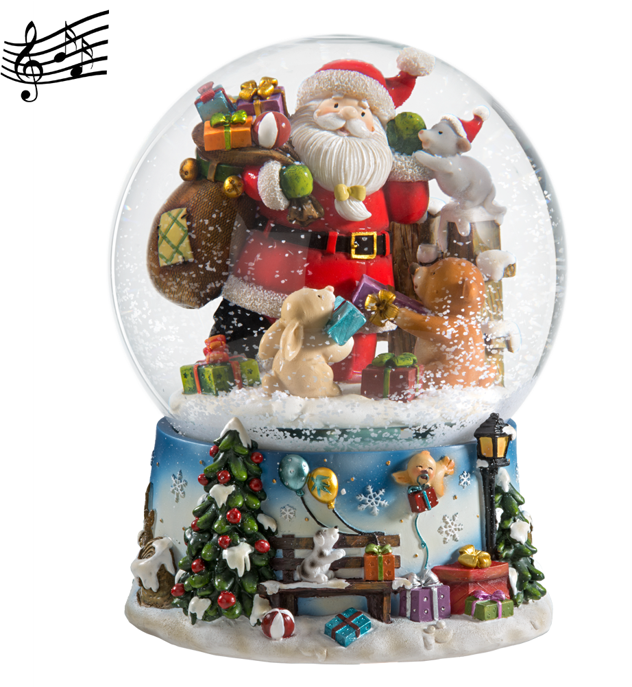 Snow Globe "animal Christmas" - Christmas Ornament (1000x1000), Png Download