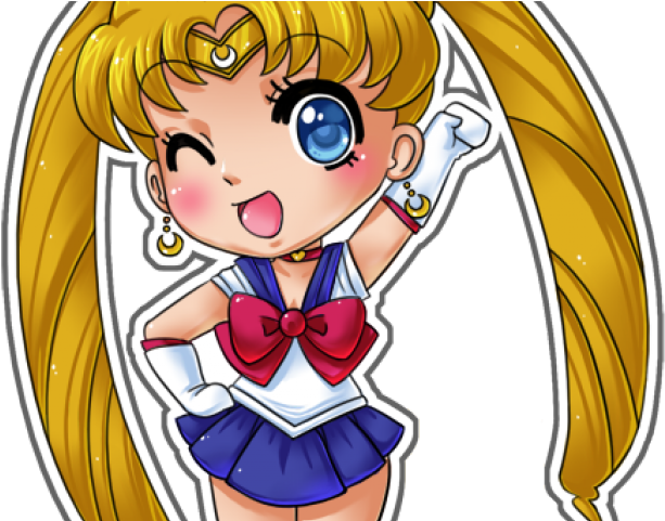 Chibi Clipart Sailor Moon - Sailor Moon Chibi Serena (640x480), Png Download