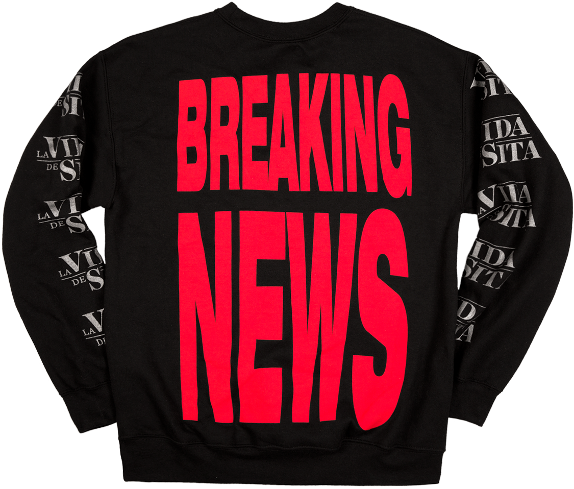 La Vida De Sita Black Crewneck - Sweater (1500x1500), Png Download