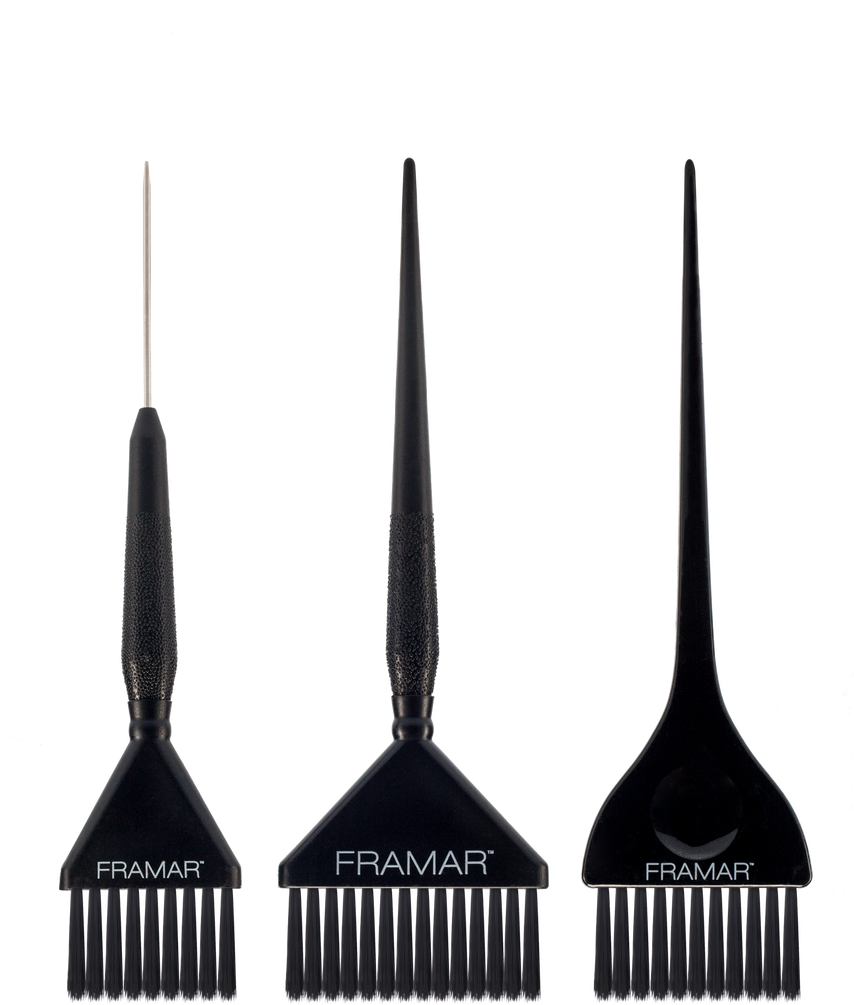 1 Medium Sized Color Brush With Metal Pin Tail - Framar Color Brush (853x1280), Png Download