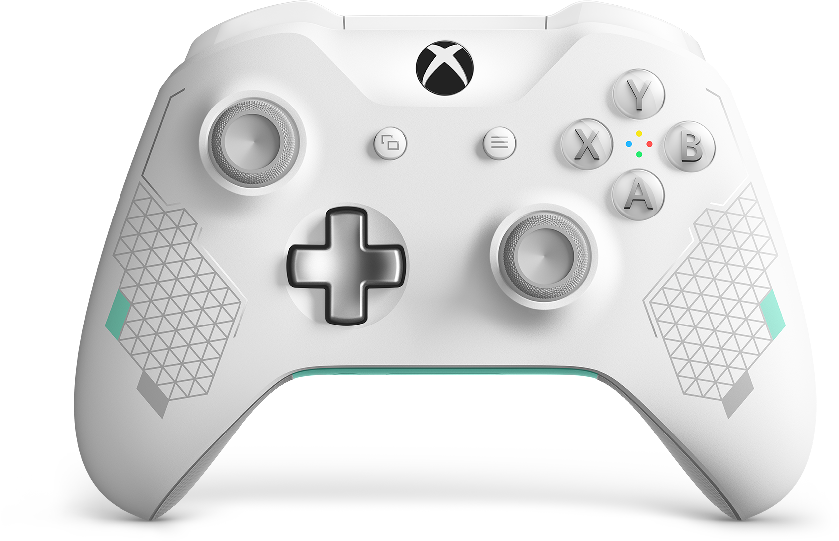 Xbox One Wireless Controller - Sport White Xbox Controller (2000x1086), Png Download