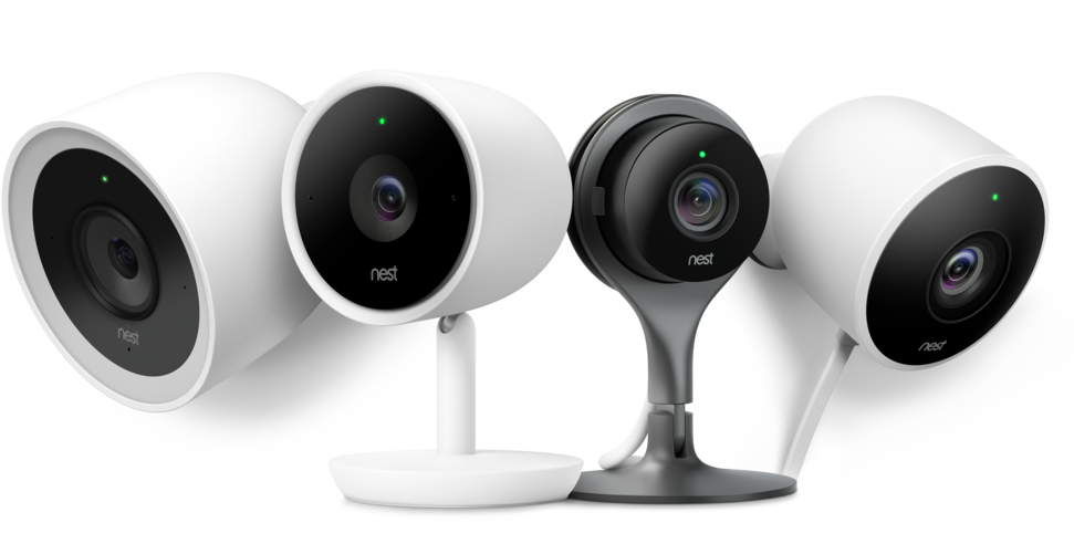 Nest Thermostats - Nest Cameras (988x550), Png Download