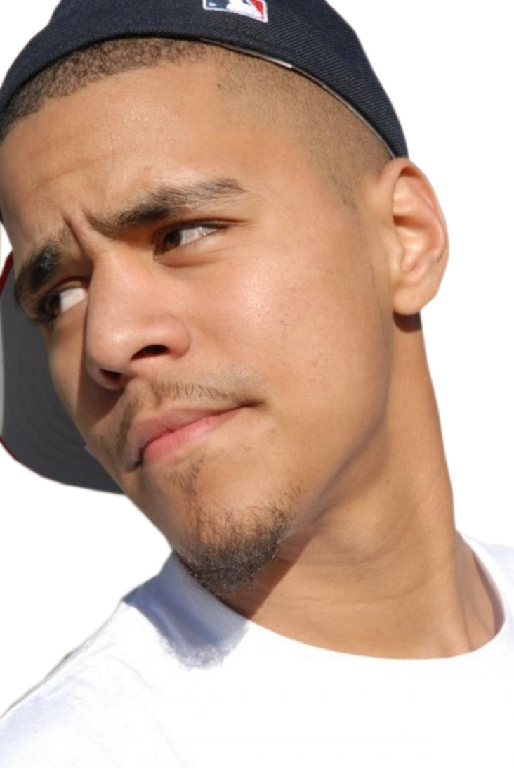 J Cole Png - J Cole No Beard (732x1092), Png Download