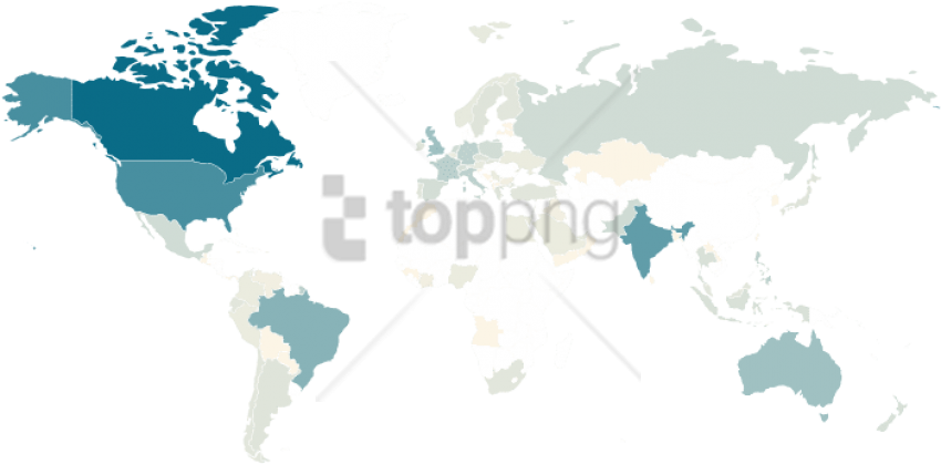 Free Png Smartphone Ownership Around The World Png - Map Of Where Obsidian Is Found (850x419), Png Download