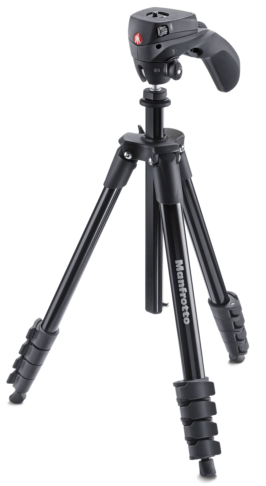 Manfrotto Compact Action Tripod - Trépied Manfrotto Compact Action (909x1662), Png Download