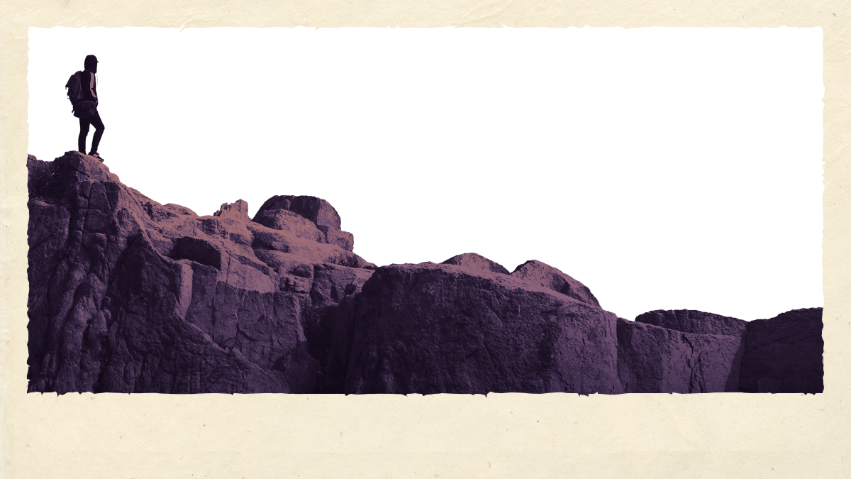 Alone Man With Nature (1200x675), Png Download