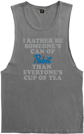 Lmc X Pbr Can Of Pabst Moto Tank Light Grey - Active Tank (600x514), Png Download