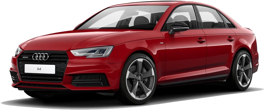 2018 Audi A4 Sedan - Audi A4 2018 Blue (915x383), Png Download