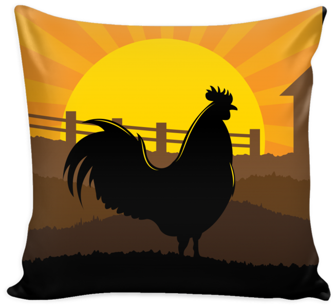 Chicken & Rooster Throw Pillows - Trump Pillows (740x740), Png Download