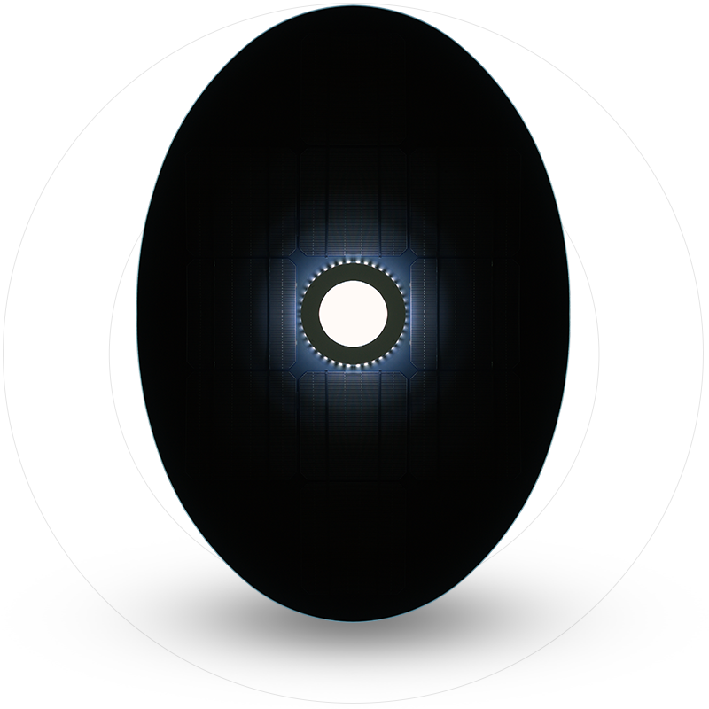 Custom Made Solar Modules For Solar Table With All - Circle (800x800), Png Download