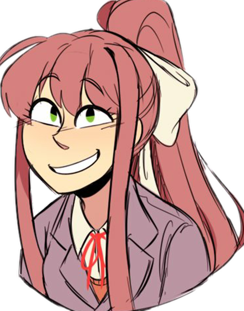 #monika #ddlc #dokidokiliteratureclub (1024x1306), Png Download