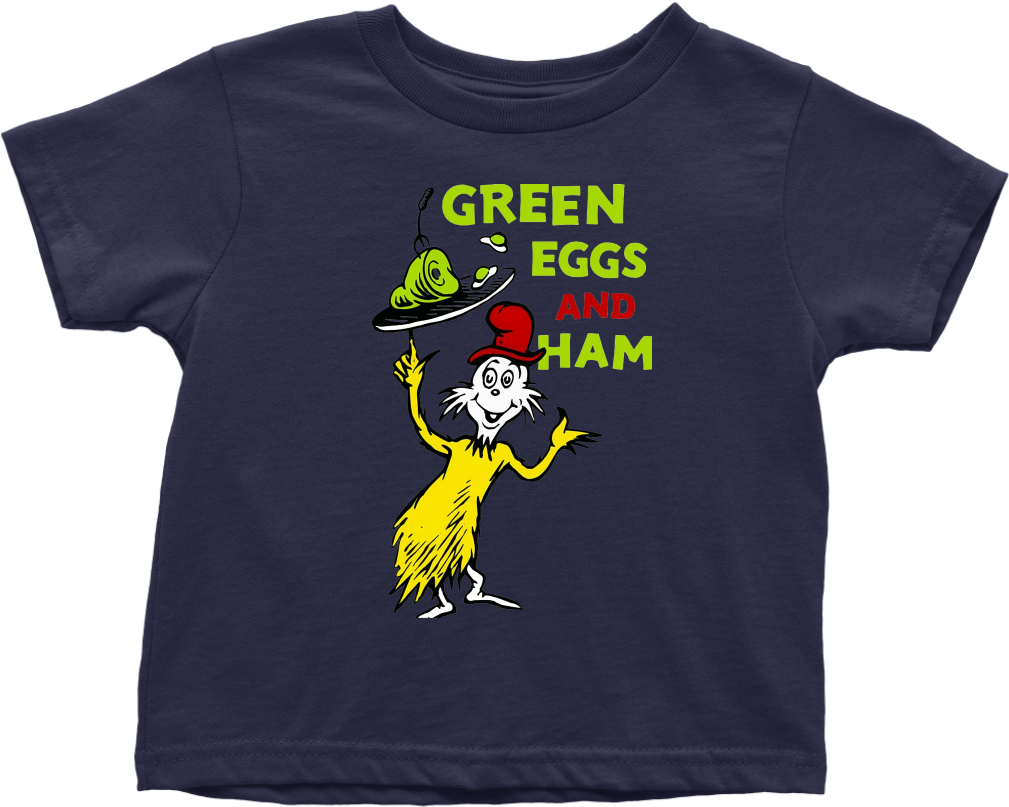 Green Eggs And Ham Shirt Toddler Dr Seuss - T-shirt (1024x1024), Png Download