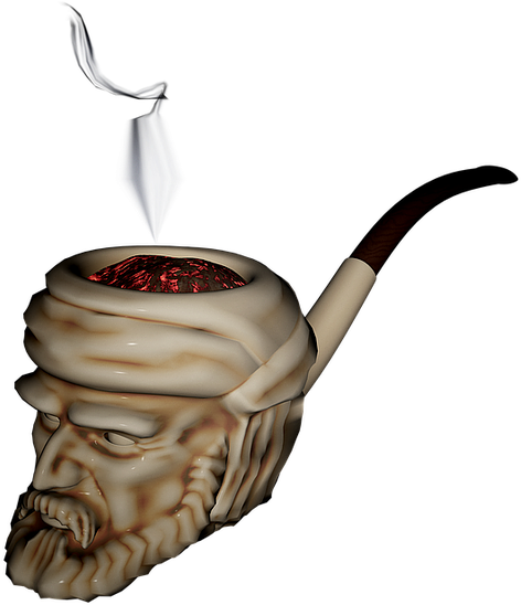 Fantasy Art Smoking Pipe (640x640), Png Download