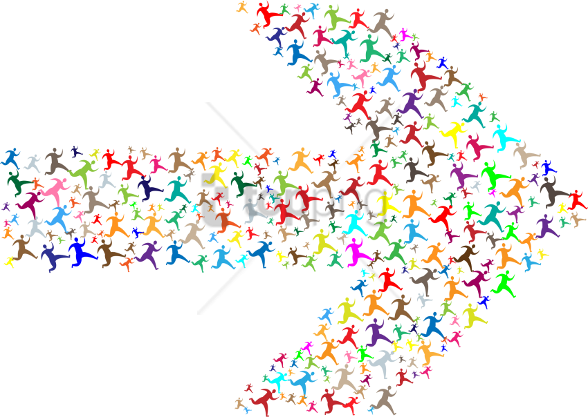 Free Png Colorful Bubbles Png Png Image With Transparent - Colorful Arrows (850x604), Png Download