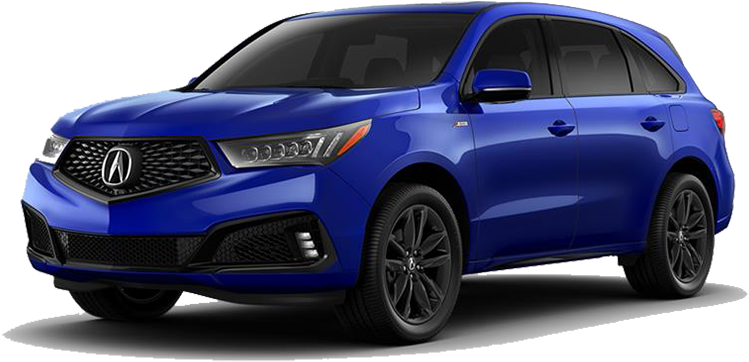 2019 Mdx - 2019 Acura Mdx Blue (800x585), Png Download