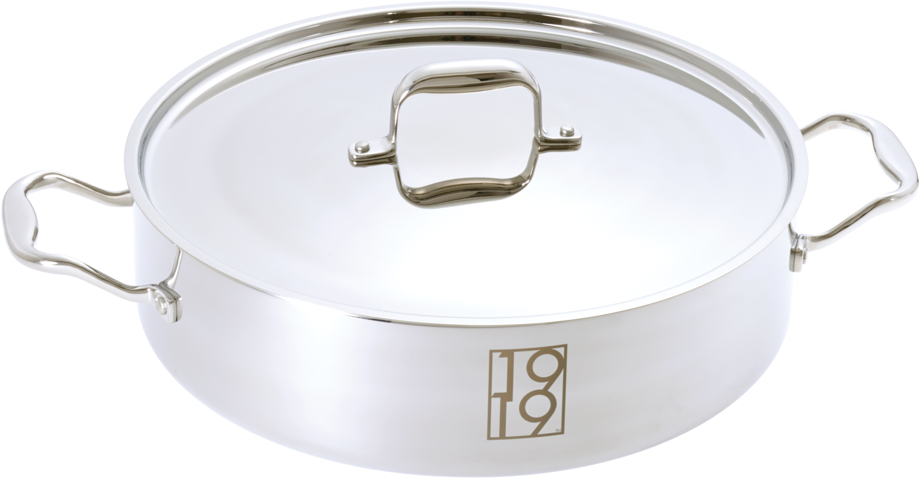 12-inch Covered Nonstick Casserole Pan - Cookware And Bakeware (2048x2048), Png Download