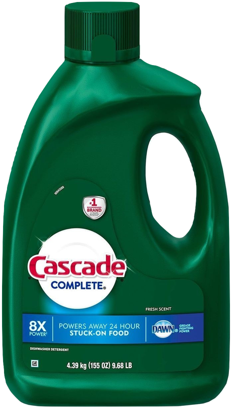 Dishwasher Gel With The Grease-fighting Power Of Dawn - Bottle (498x854), Png Download