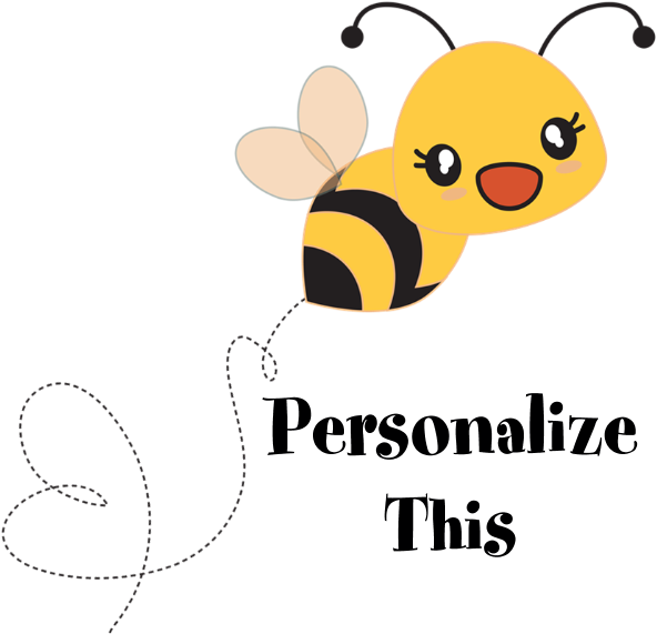 Personalized Cute Bumble Bee Banner - Honeybee (690x700), Png Download