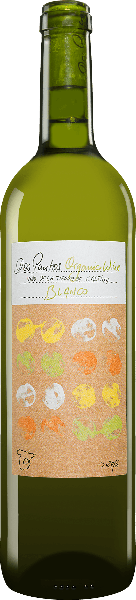 Dos Puntos Blanco Organic - Glass Bottle (536x2351), Png Download