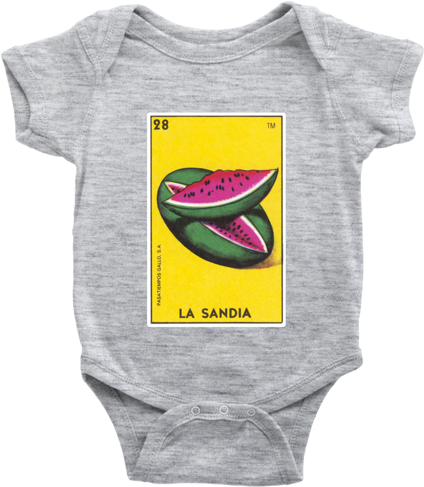 La Sandia Card Onesie - Christian Onesies (1024x1024), Png Download