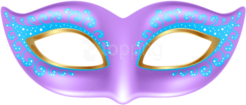 Free Png Download Purple Mask Transparent Clipart Png - Eye Mask Transparent Background (850x366), Png Download