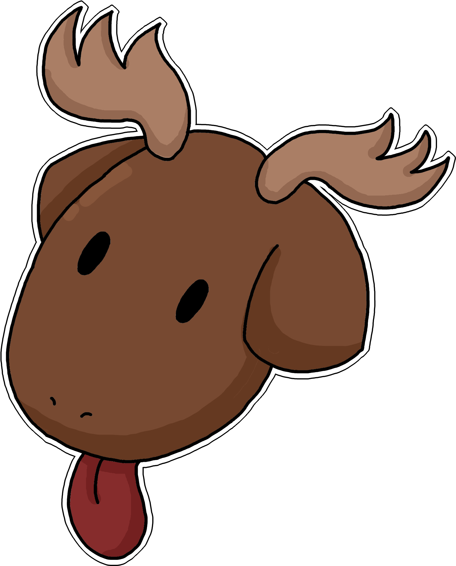Transparent Moose Head - Mooses Transparent Background Anime Heads (2000x2068), Png Download