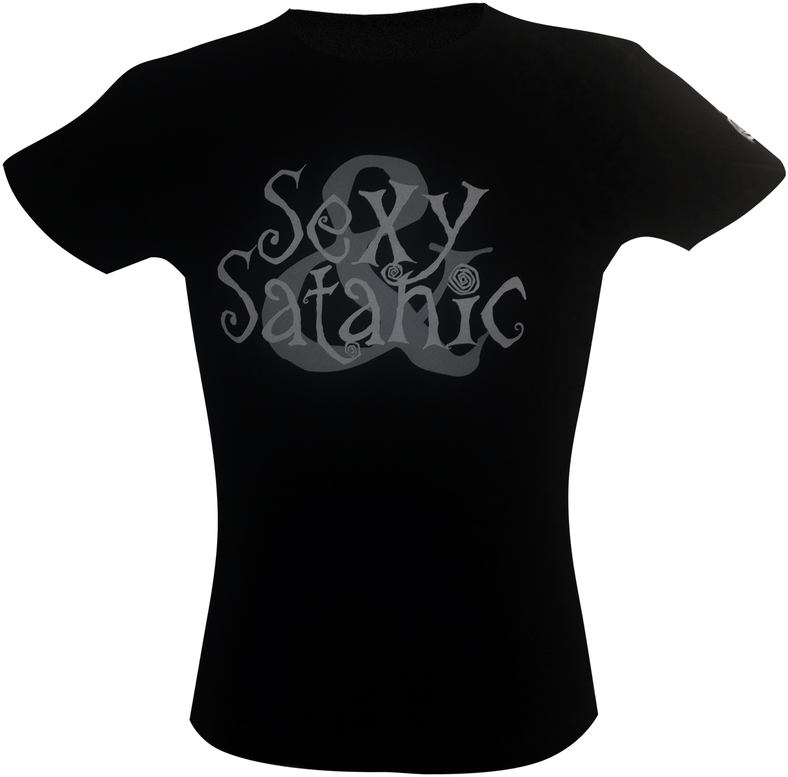 Girly-shirt Kreepykat "sexy And Satanic" - Active Shirt (1651x1784), Png Download