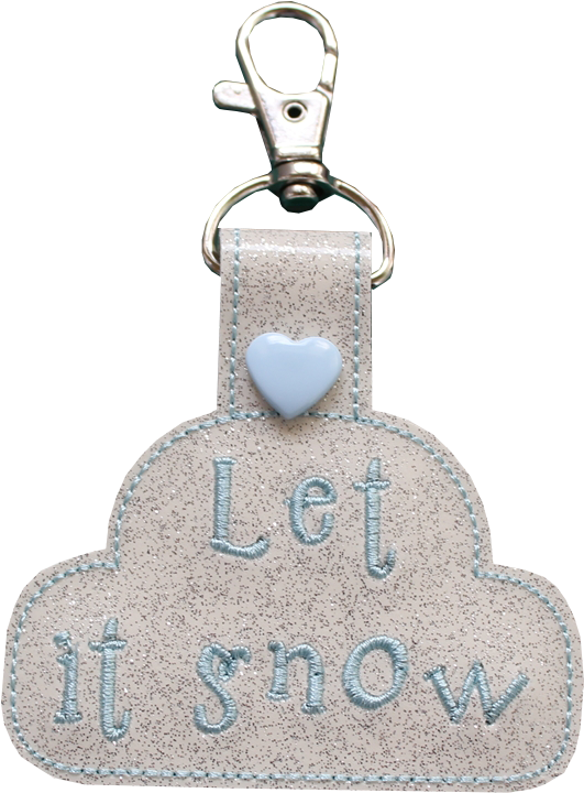 Ith Let It Snow Christmas Key Fob - Keychain (570x800), Png Download