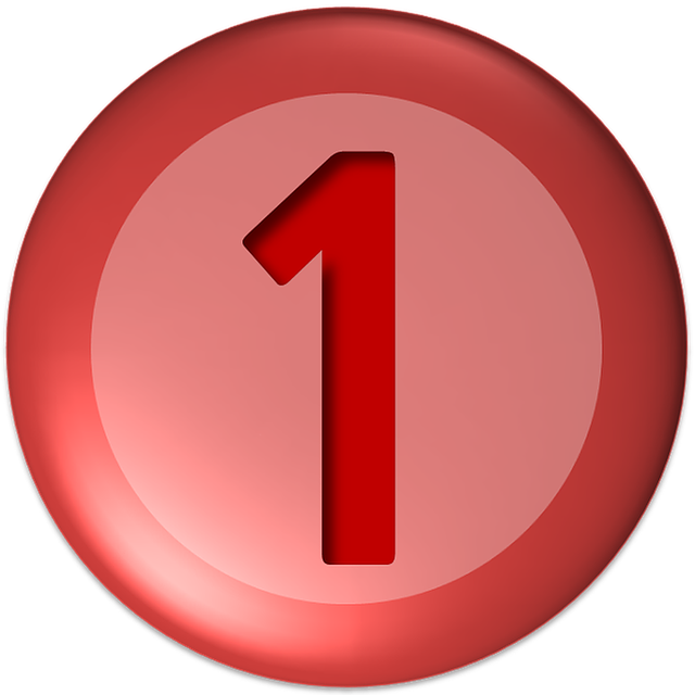 Days, One, Ball, Shapes, Numbers, Round, Icon, Button - Vermelho Numero 1 (640x640), Png Download