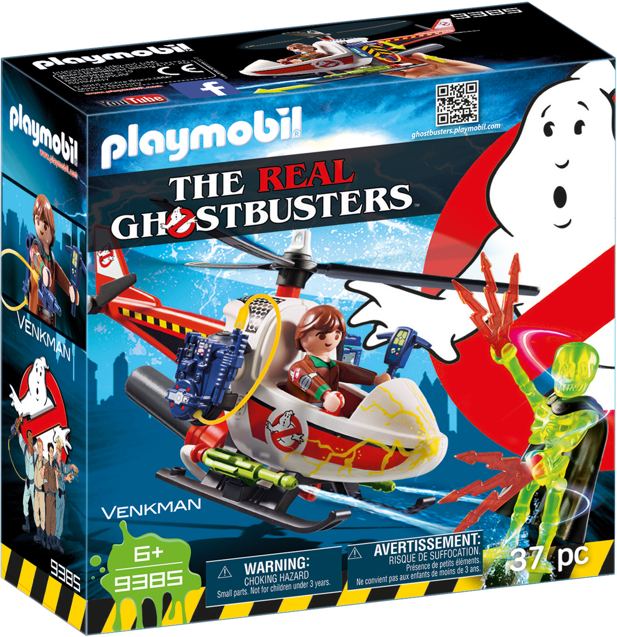 Playmobil® 9385 Peter Venkman Con Helicóptero - Playmobil The Real Ghostbusters (1344x1344), Png Download