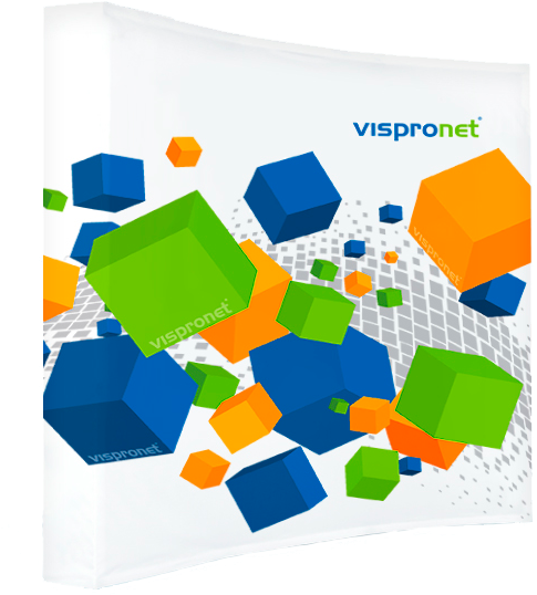 Pop Up Portable Booth Curved - Web Banner (686x600), Png Download