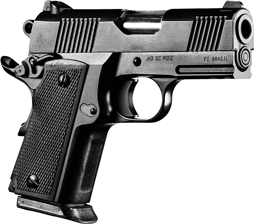 40 Sc Md2 - Pistola Imbel Md2 .45 (1614x1076), Png Download