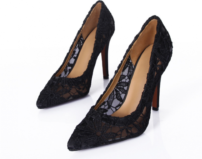 Wedding Shoes,dance Shoes- Lace Shoes,hollow Out Shoes,bridal - Basic Pump (700x700), Png Download