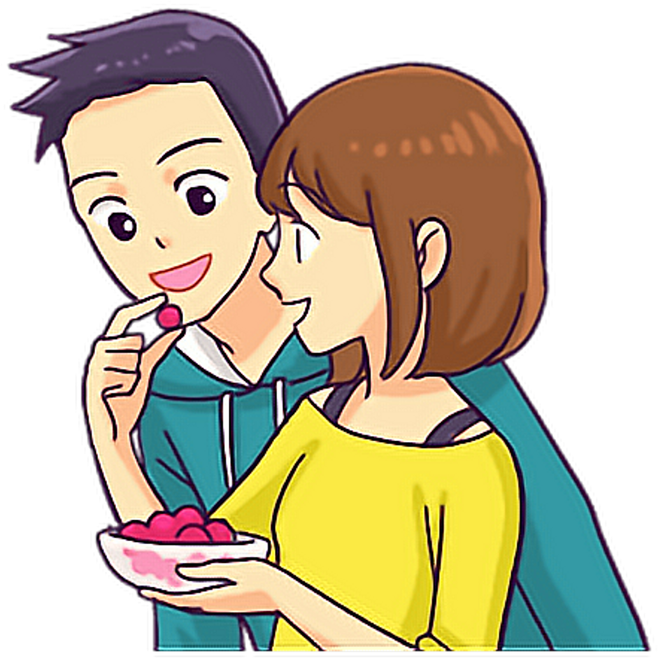 Couple Sticker - Love (1024x1024), Png Download