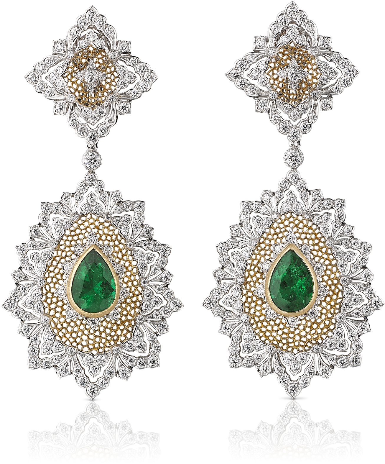 Buccellati - Earrings - Esmeralda Earrings - High Jewelry - Jewellery (1800x1800), Png Download