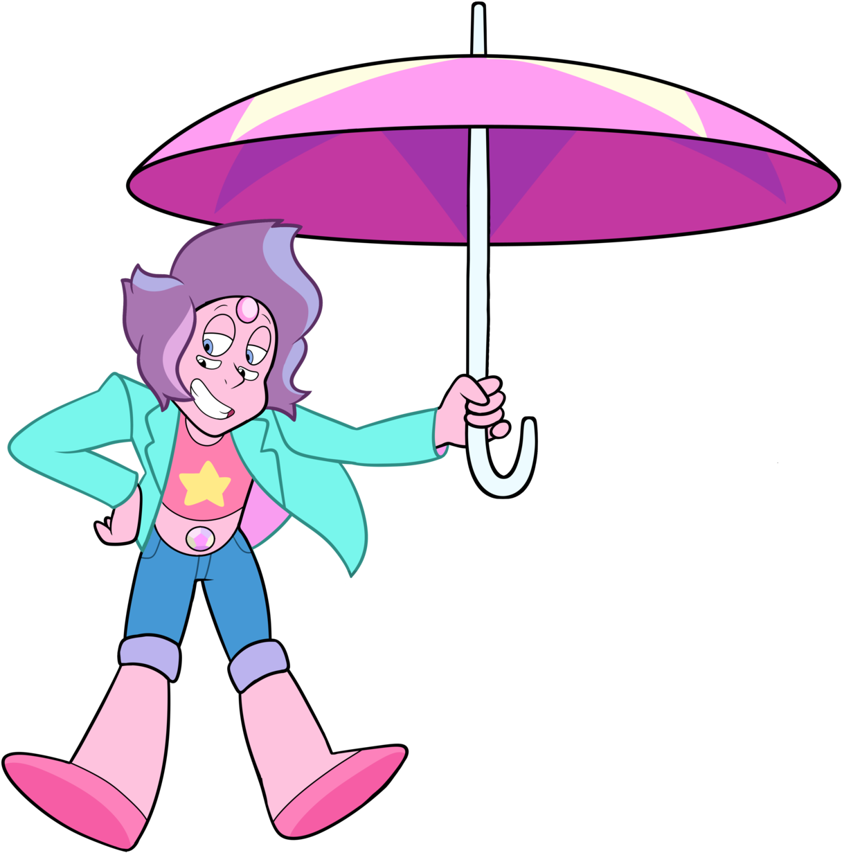 Rainbow Quartz - Cartoon (1280x1251), Png Download