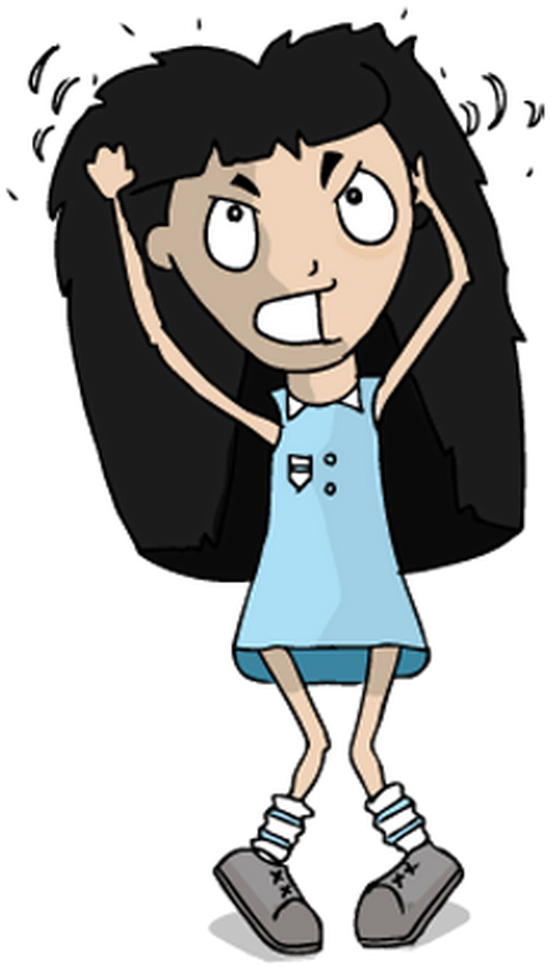 How To Get Rid Of Head Lice With No Chemicals Headlice - Head Lice Cartoon (830x1020), Png Download