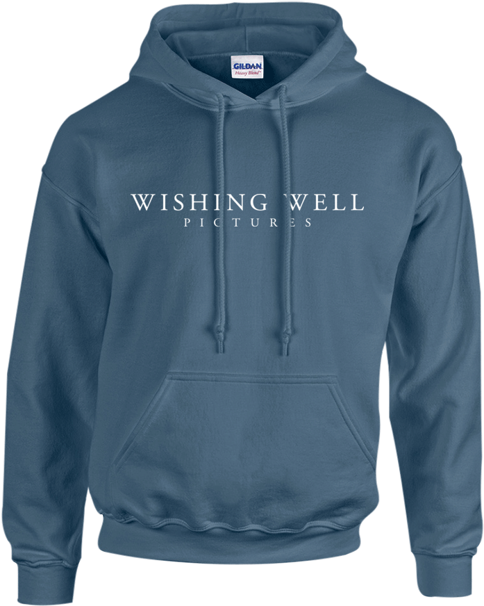 Right Carousel Arrow - Indigo Blue Gildan Hoodie (852x1021), Png Download
