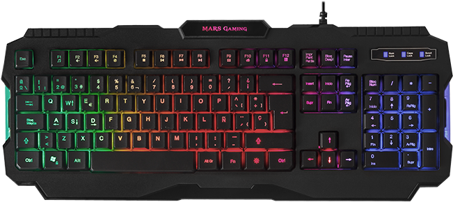 Choose Between Classic Or Bold Rainbow Effects, With - Teclados Gaming (960x480), Png Download