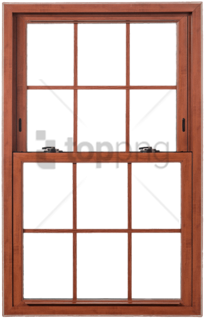 Free Png Download Double Hung Wooden Sash Window Png - Wood Look Vinyl Window (480x672), Png Download