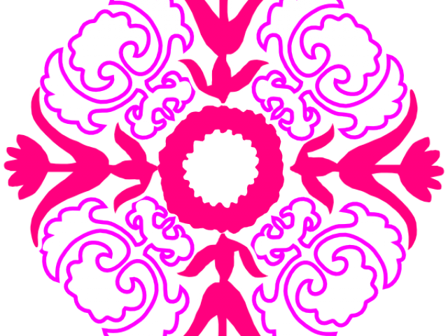 Flourish Clipart Gold Damask - Paisley Clip Art (640x480), Png Download