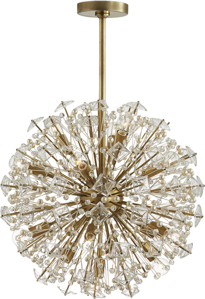 Visual Comfort Medium Dickinson Chandelier - Kate Spade Light Fixture (1000x1000), Png Download