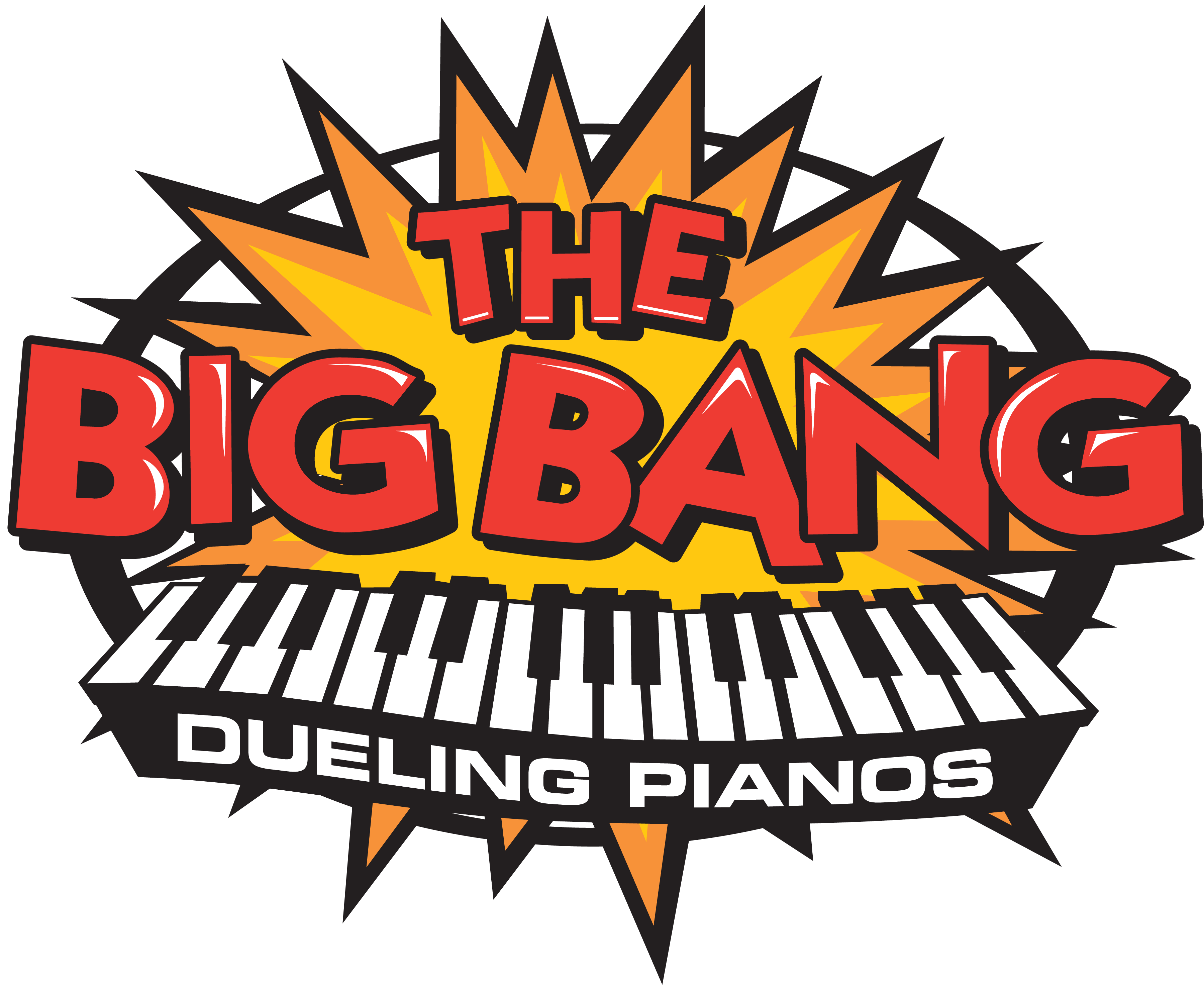 Piano Clipart Dueling Pianos - Big Bang (3600x2954), Png Download