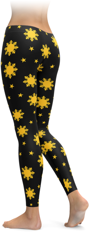 Filipino Sun & Stars Leggings - Hunting Leggings (740x896), Png Download