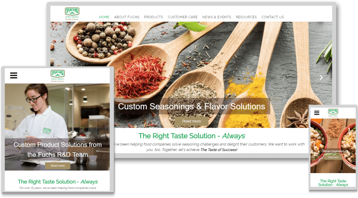 Food Service Responsive Website Design - Superfood (1230x720), Png Download