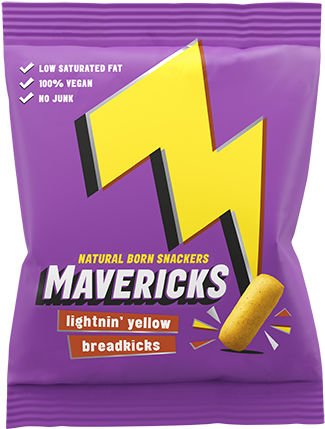Maverick Breadsticks Lightnin Yellow - Junk Food (500x666), Png Download