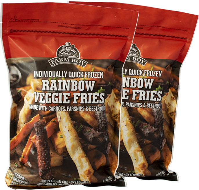 Farm Boy Rainbow Veggie Fries - Breadstick (720x720), Png Download