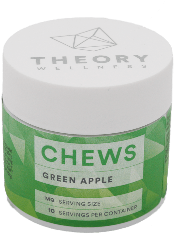 Theory Wellness Green Apple Chews - Cosmetics (850x920), Png Download