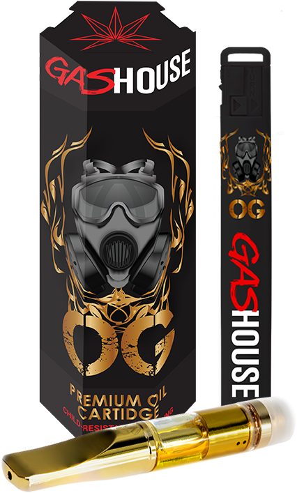 Gashouse Vape Cartridge Flavors - Big Gas Cartridge Thc (453x711), Png Download